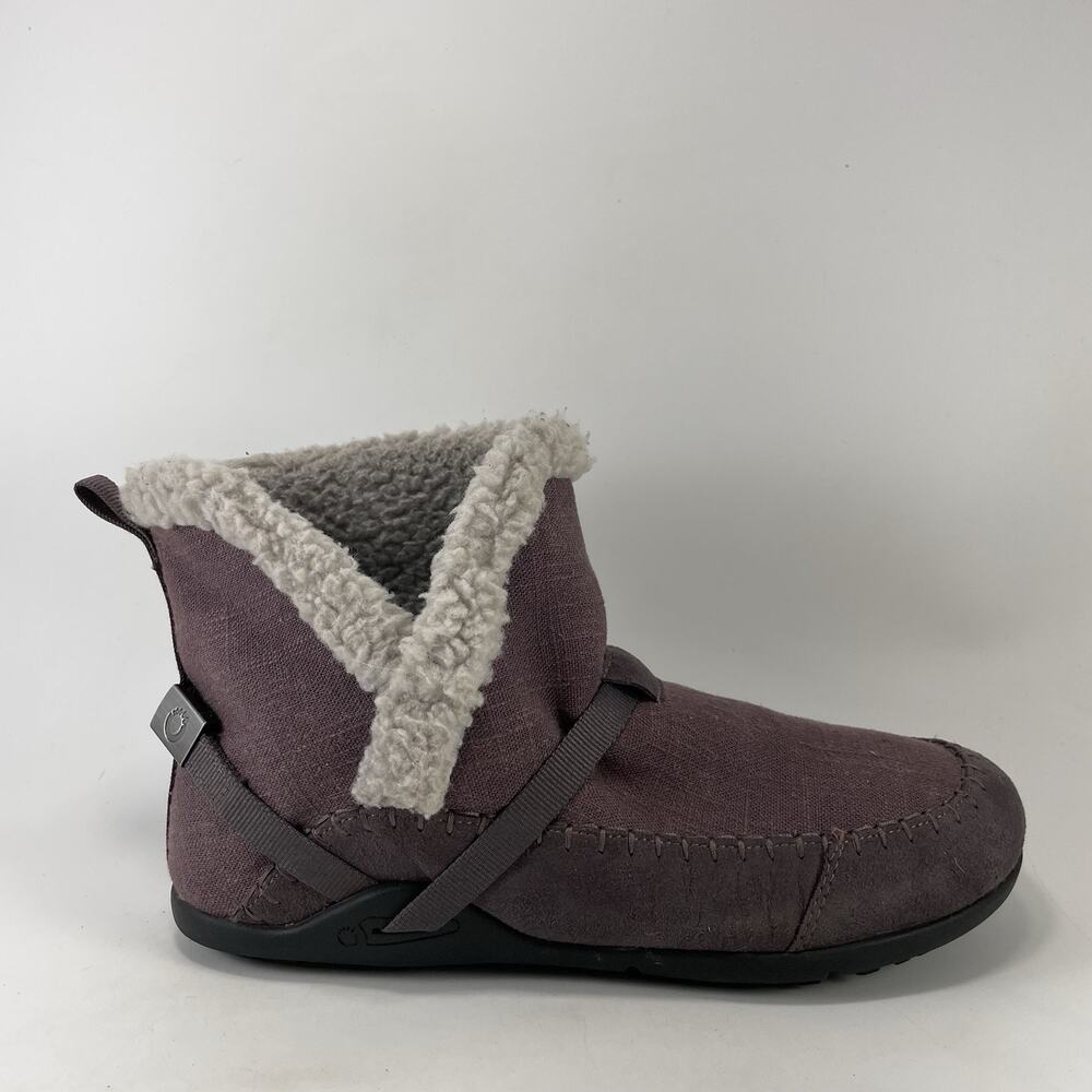 Xero Shoes Ashland Purple Barefoot Winter Boots Faux Shearling Women Size 10